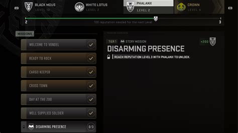 phalanx missions dmz|All Phalanx missions and tiers in DMZ